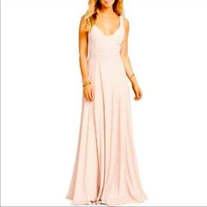 NWT WEDDING JENN MAXI DRESS SIZE XL IN DUSTY BLUSH FREE SHIPPING